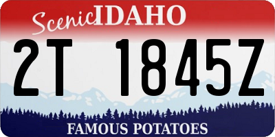 ID license plate 2T1845Z