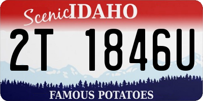 ID license plate 2T1846U