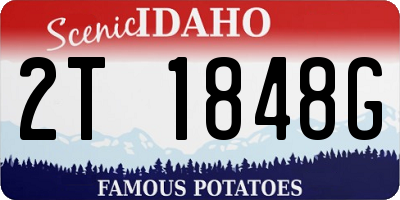 ID license plate 2T1848G