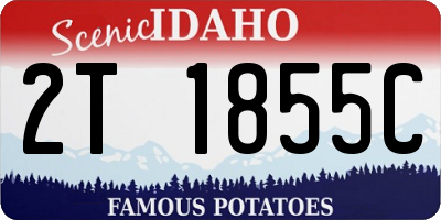 ID license plate 2T1855C