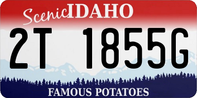 ID license plate 2T1855G