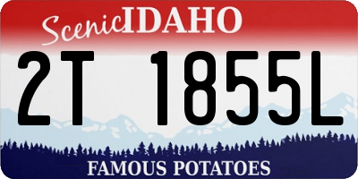 ID license plate 2T1855L