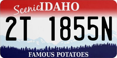 ID license plate 2T1855N