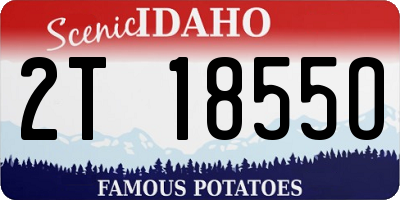 ID license plate 2T1855O