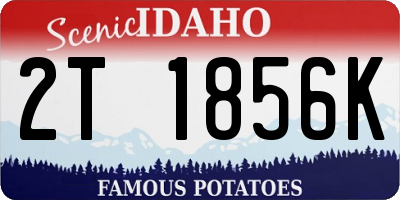 ID license plate 2T1856K