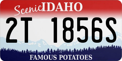 ID license plate 2T1856S