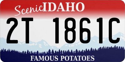 ID license plate 2T1861C