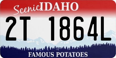 ID license plate 2T1864L