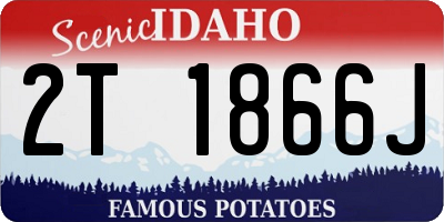 ID license plate 2T1866J