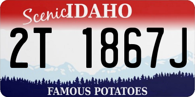 ID license plate 2T1867J