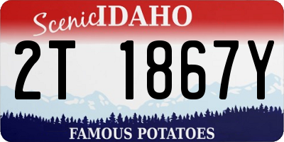 ID license plate 2T1867Y