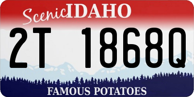 ID license plate 2T1868Q
