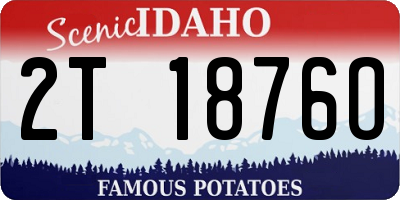 ID license plate 2T1876O