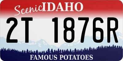 ID license plate 2T1876R