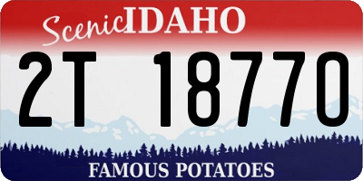 ID license plate 2T1877O