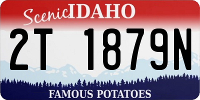 ID license plate 2T1879N