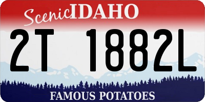 ID license plate 2T1882L