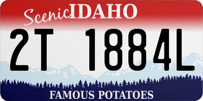 ID license plate 2T1884L