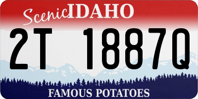 ID license plate 2T1887Q
