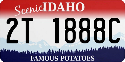 ID license plate 2T1888C