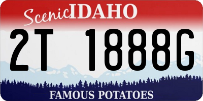 ID license plate 2T1888G