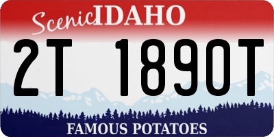 ID license plate 2T1890T