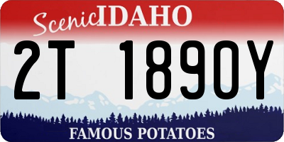 ID license plate 2T1890Y