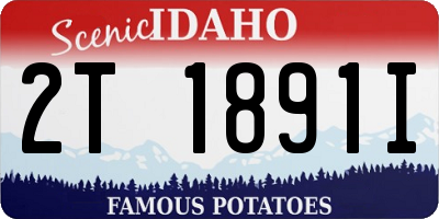 ID license plate 2T1891I