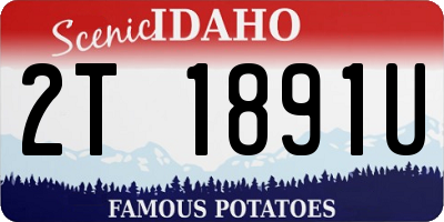 ID license plate 2T1891U