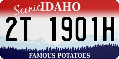 ID license plate 2T1901H