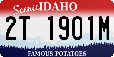 ID license plate 2T1901M