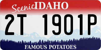 ID license plate 2T1901P