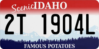 ID license plate 2T1904L