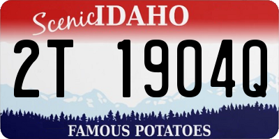 ID license plate 2T1904Q