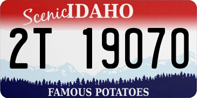 ID license plate 2T1907O
