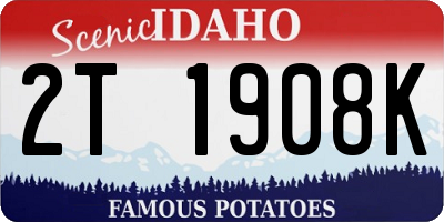ID license plate 2T1908K