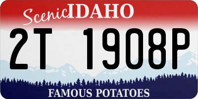 ID license plate 2T1908P