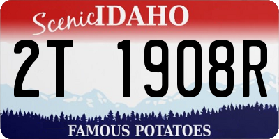 ID license plate 2T1908R