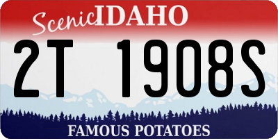 ID license plate 2T1908S