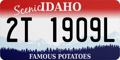ID license plate 2T1909L