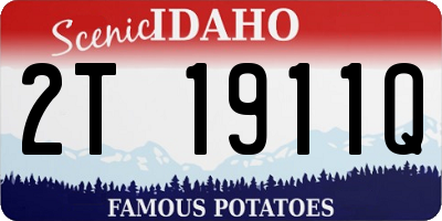 ID license plate 2T1911Q