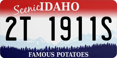 ID license plate 2T1911S