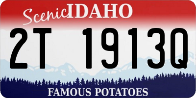 ID license plate 2T1913Q