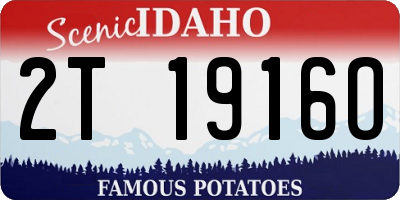 ID license plate 2T1916O