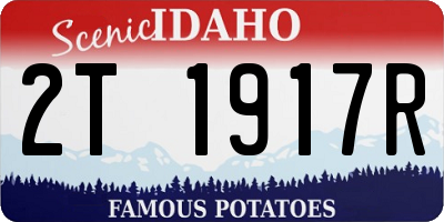 ID license plate 2T1917R