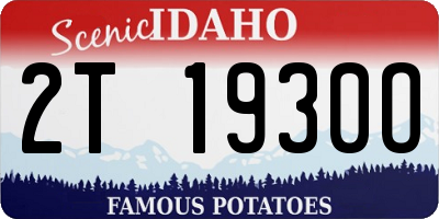 ID license plate 2T1930O