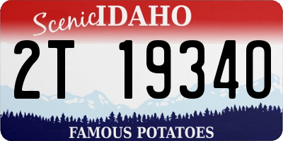 ID license plate 2T1934O