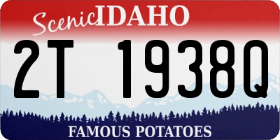 ID license plate 2T1938Q