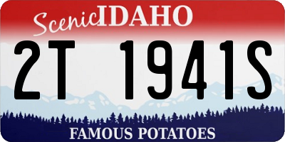ID license plate 2T1941S