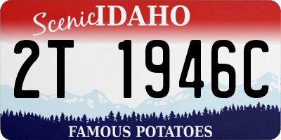ID license plate 2T1946C